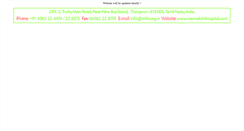 Desktop Screenshot of meenakshihospital.com